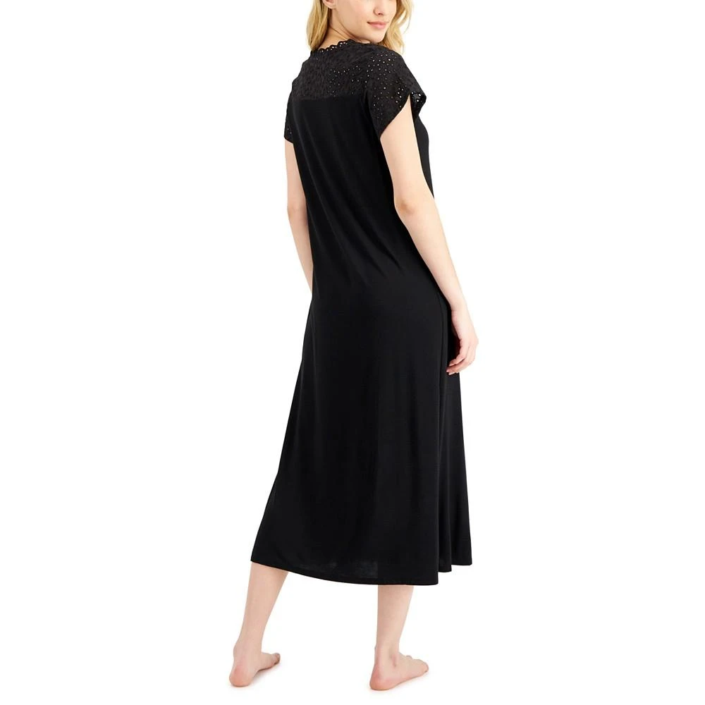 商品Charter Club|Solid Eyelet Nightgown, Created for Macy's,价格¥59,第2张图片详细描述