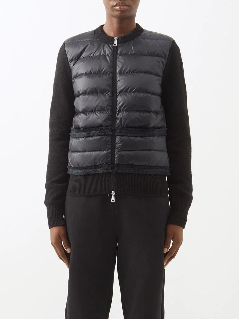 商品Moncler|Quilted wool and down jacket,价格¥7645,第1张图片