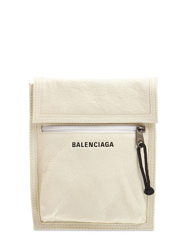 商品Balenciaga|Small Explorer Leather Pouch W/ Strap,价格¥6313,第1张图片