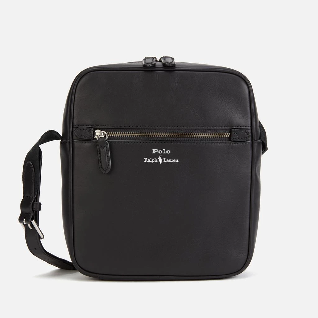 商品Ralph Lauren|Polo Ralph Lauren Men's Smooth Leather Cross Body Bag - Black,价格¥1930,第1张图片