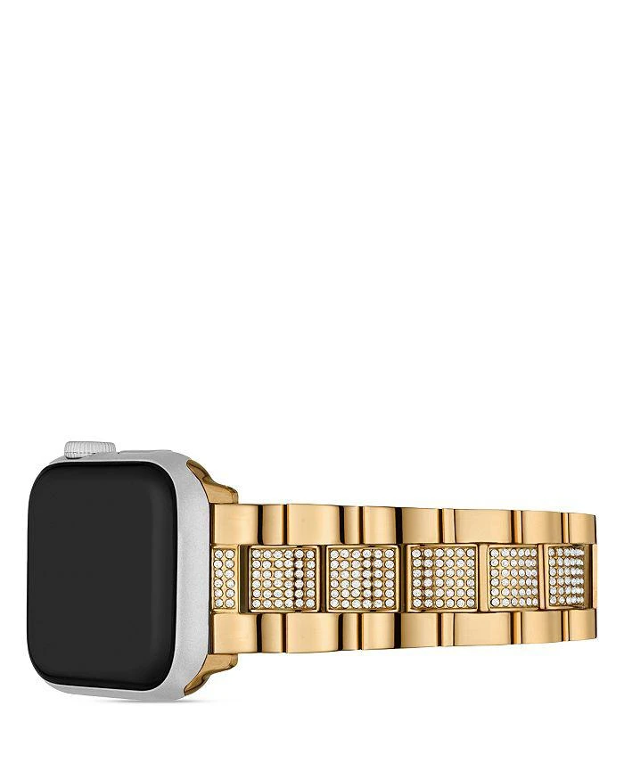 商品Michael Kors|Apple Watch® Glitz Gold-Tone Stainless Steel Bracelet,价格¥1453,第2张图片详细描述