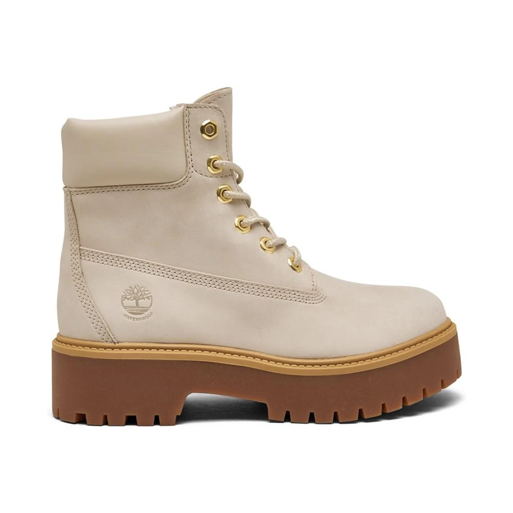 商品Timberland|Women's Stone Street 6" Water Resistant Platform Boots from Finish Line,价格¥712,第2张图片详细描述