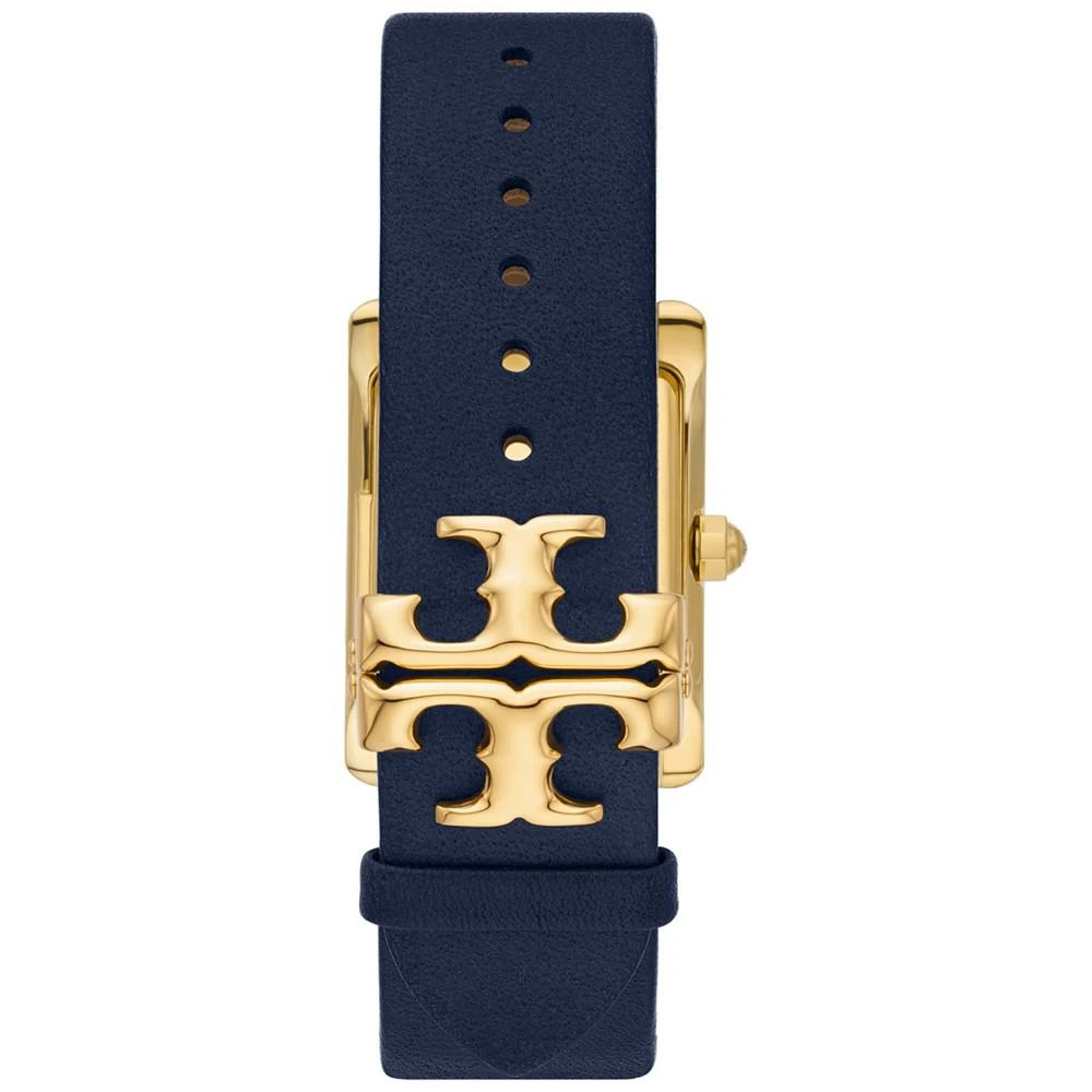 商品Tory Burch|Women's The Eleanor Navy Leather Strap Watch 25mm,价格¥1549,第3张图片详细描述