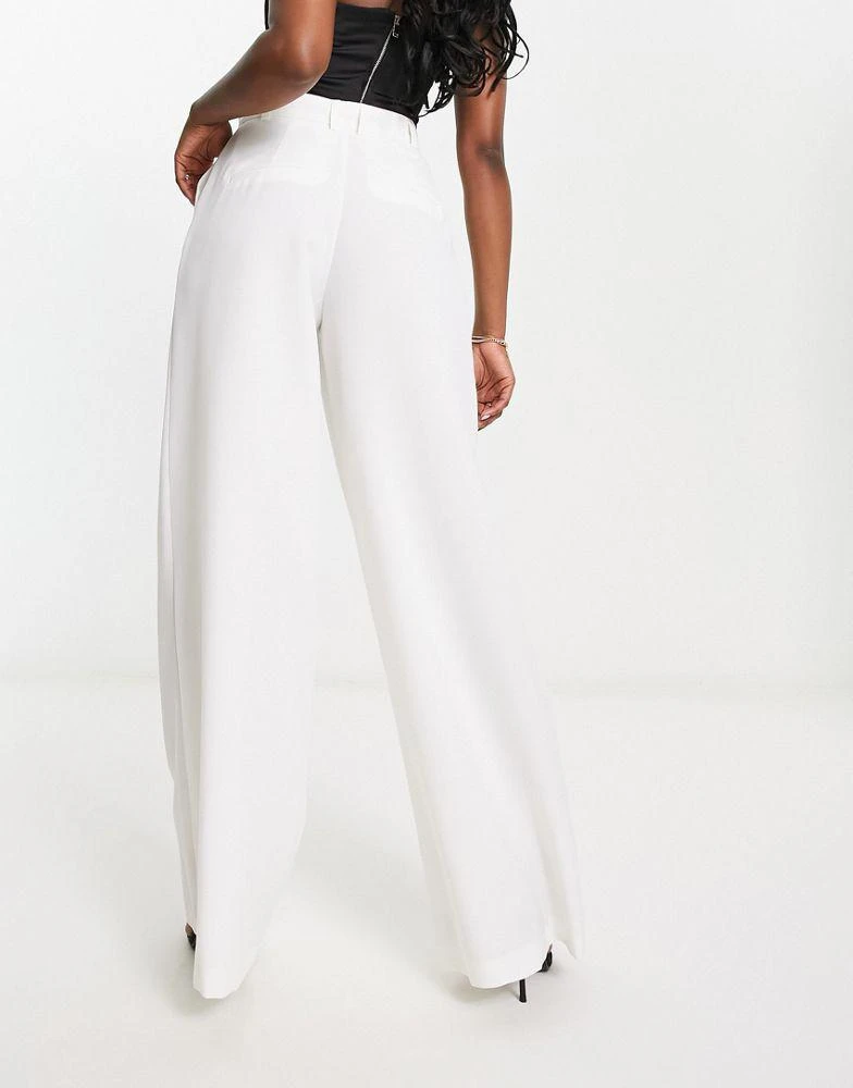 商品AsYou|ASYOU tailored wide leg trouser in white,价格¥154,第2张图片详细描述