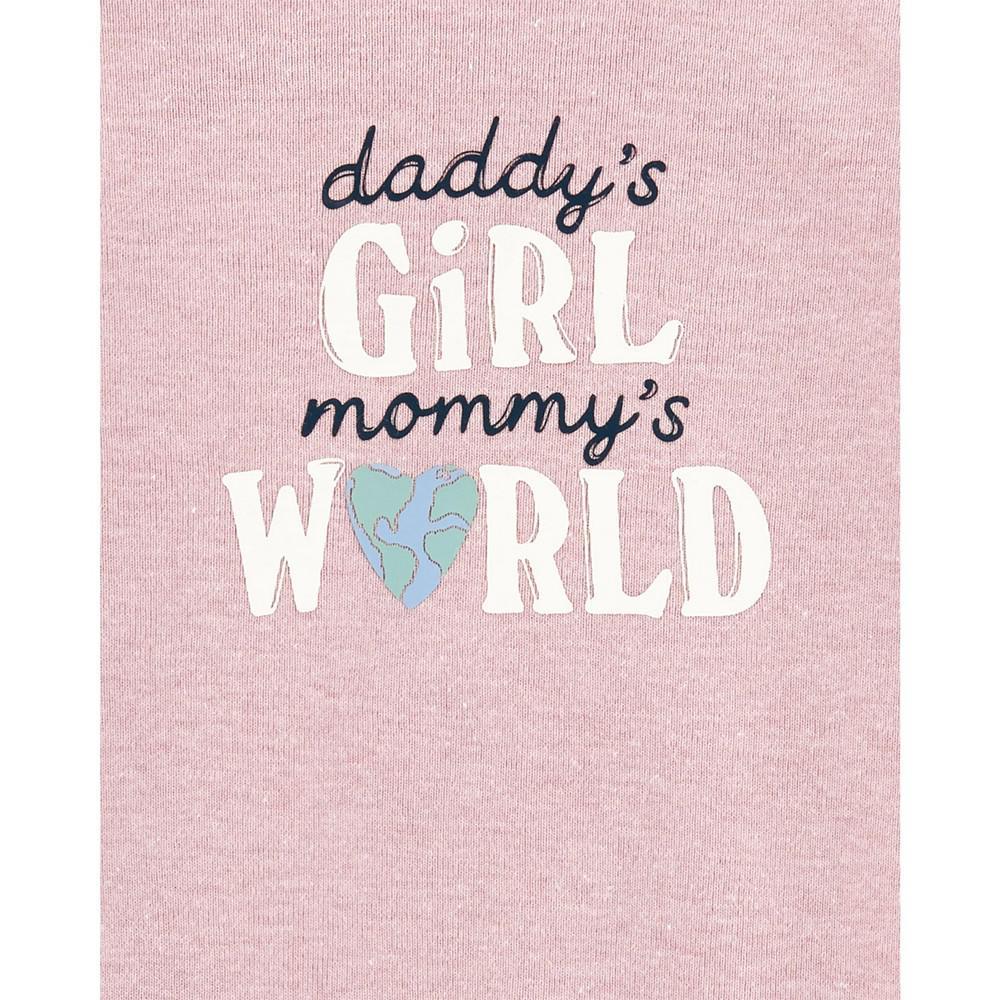 商品Carter's|Baby Girls Daddy's Girl Mommy's World Original Long Sleeves Bodysuit,价格¥63,第4张图片详细描述