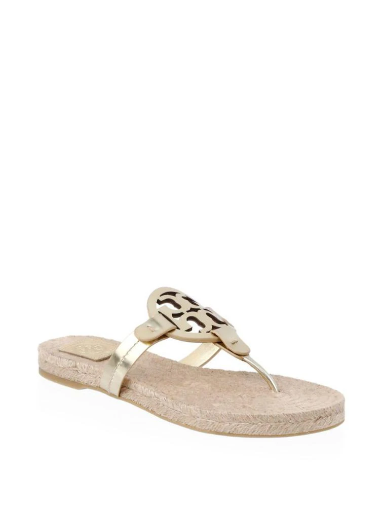 商品Tory Burch|Miller Leather Espadrille Sandals,价格¥887,第1张图片