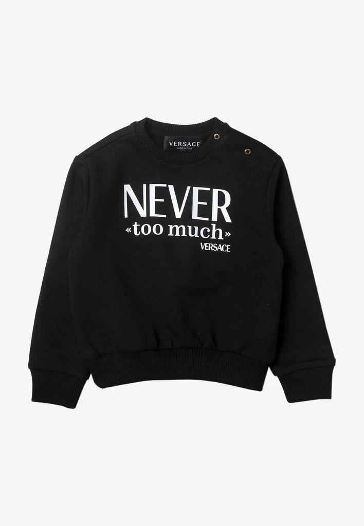 商品Versace|Baby Boys 'Never Too Much' Print Sweatshirt,价格¥980,第1张图片
