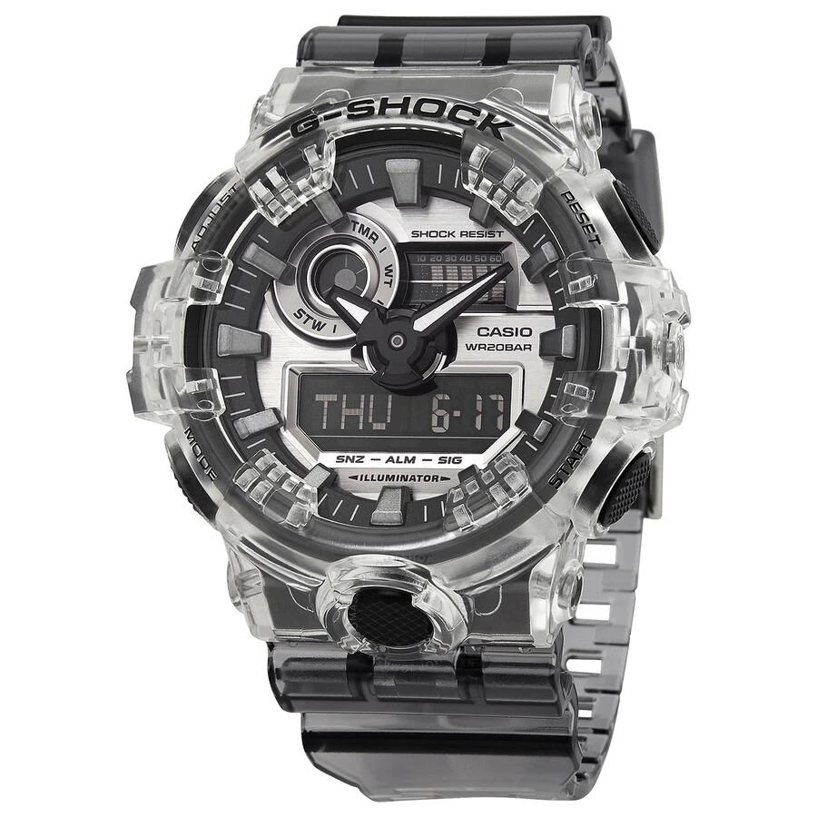 商品Casio|G-Shock World Time Chronograph Quartz Analog-Digital Watch GA700SK-1,价格¥546,第1张图片