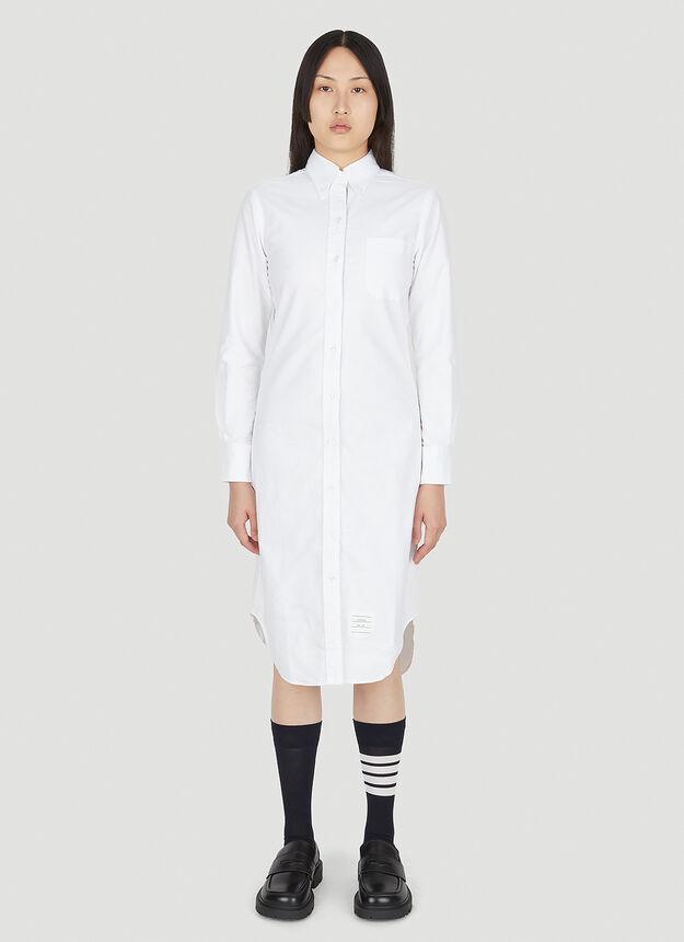 商品Thom Browne|Shirt Dress in White,价格¥4125,第1张图片