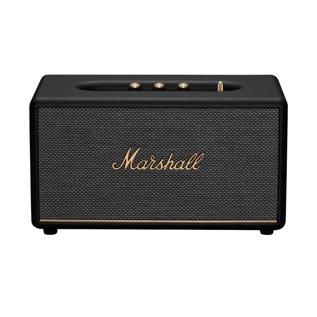 商品Marshall|Marshall Stanmore III Bluetooth Home Speaker - Loud Stereo Sound with Bass and Treble Controls | Plug-in Powered | Record Player Compatible | RCA and 3.5 mm Aux Inputs - Black,价格¥2473,第1张图片