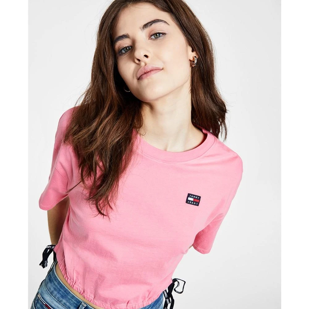 商品Tommy Jeans|Short Sleeve Cropped T-Shirt,价格¥53,第5张图片详细描述