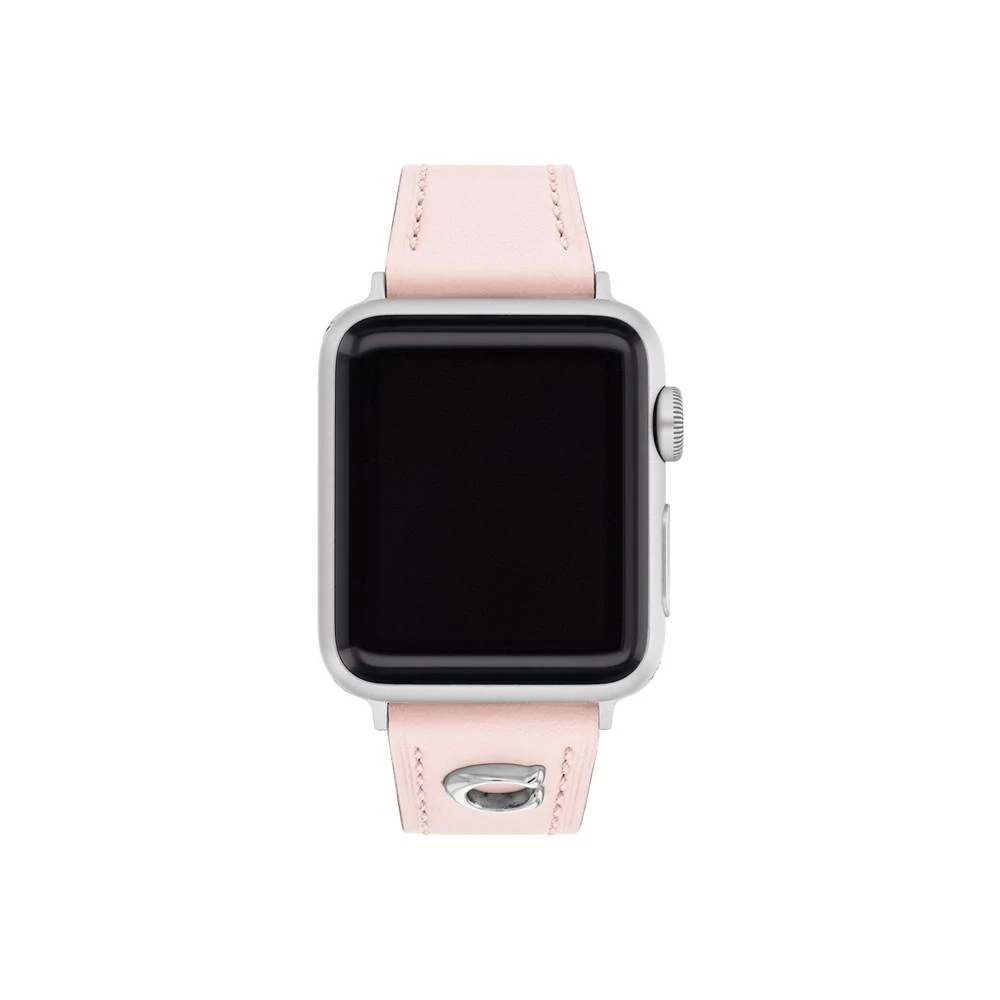 商品Coach|Women's Blush Leather Strap 38/40/41mm Apple Watch Band,价格¥716,第1张图片