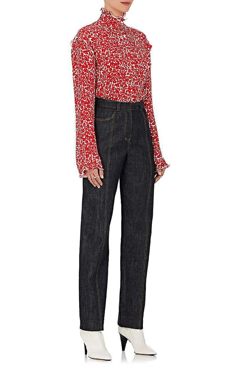 商品Derek Lam|Floral Silk Georgette Ruffle Blouse,价格¥1450,第3张图片详细描述