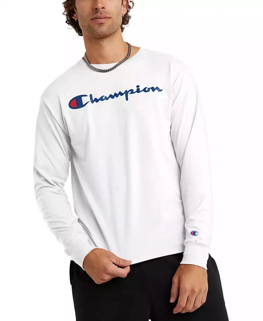 商品CHAMPION|Men's Script-Logo Long Sleeve Tshirt,价格¥67,第1张图片