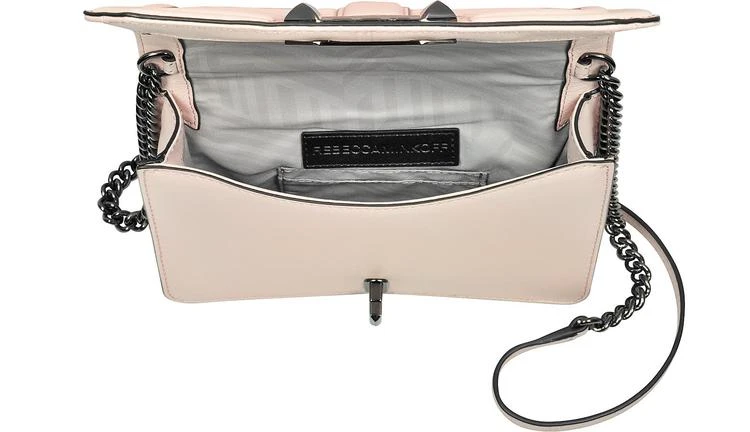 商品Rebecca Minkoff|柔软腮红色绗缝皮革小号Love斜挎包,价格¥1127,第4张图片详细描述