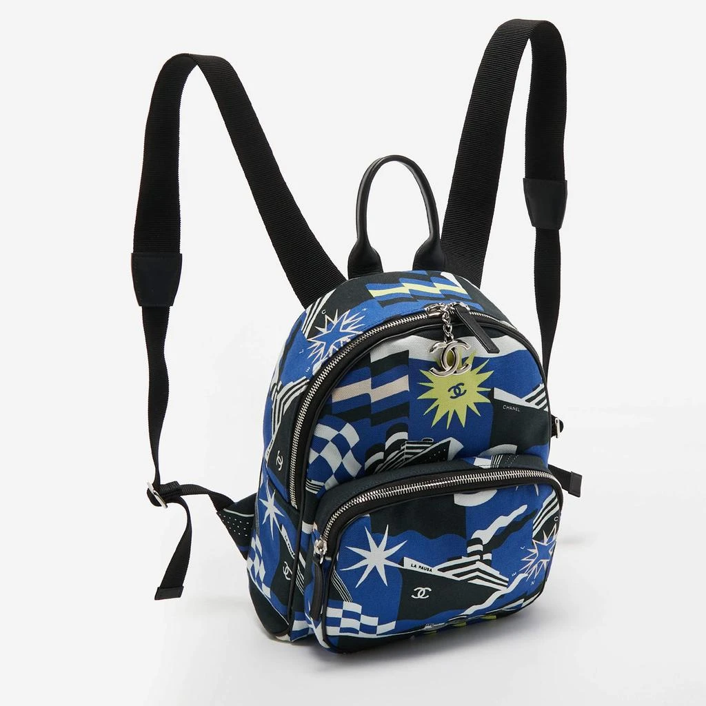 商品[二手商品] Chanel|Chanel Multicolor Printed Canvas La Pausa Bay Backpack,价格¥20862,第3张图片详细描述