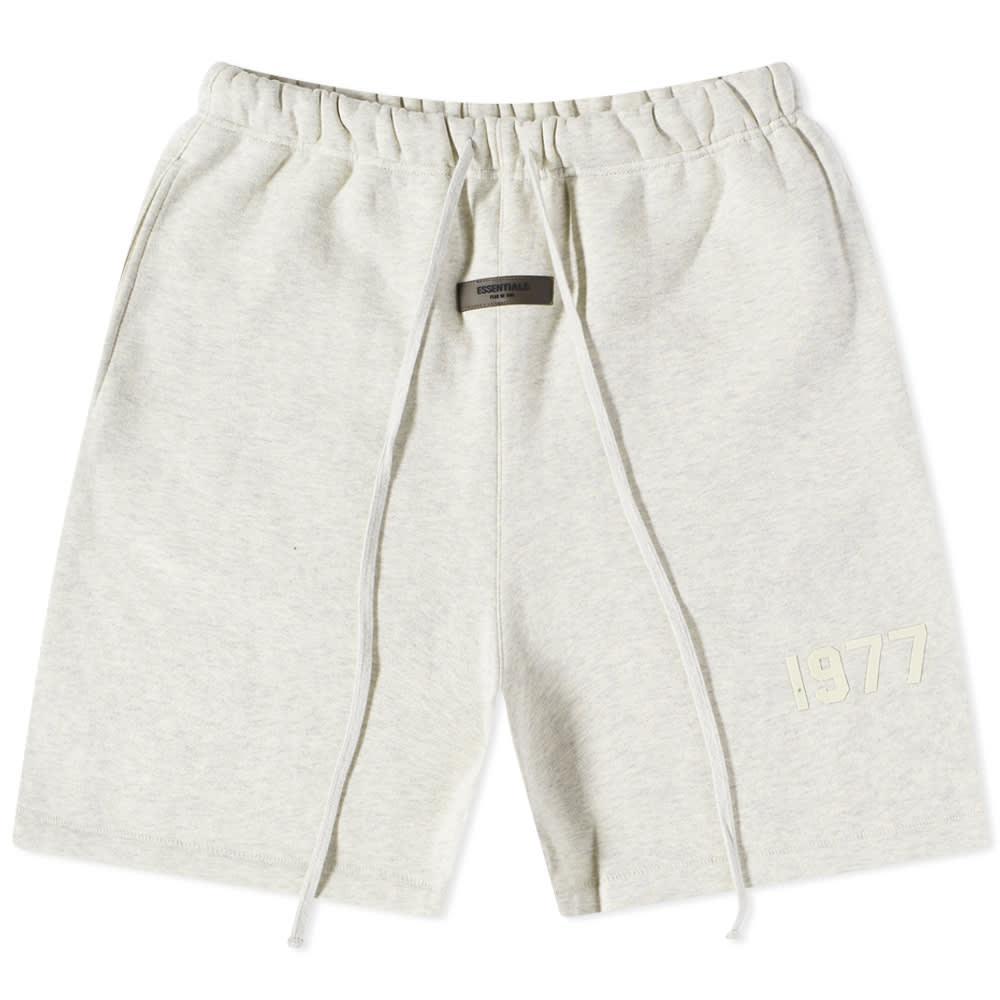 商品Essentials|Fear of God ESSENTIALS 1977 Sweat Short - Light Oatmeal,价格¥662,第1张图片