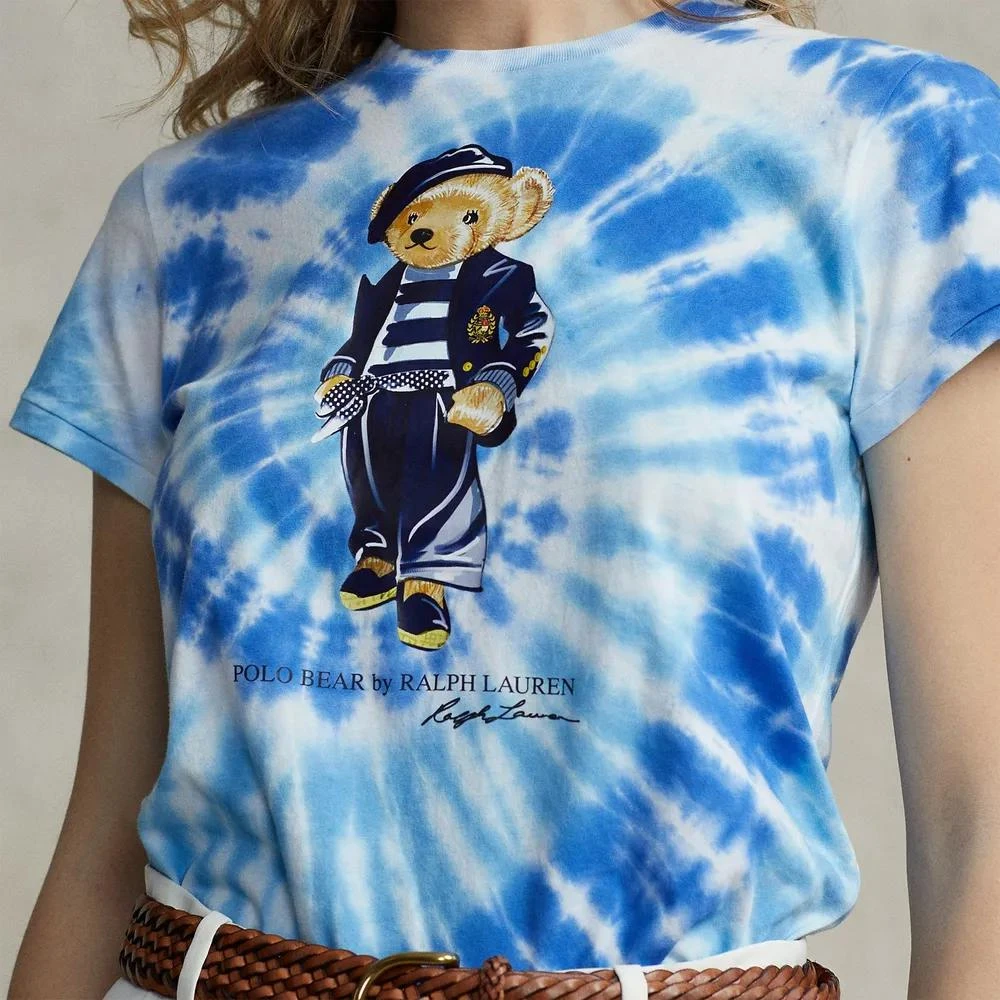 商品Ralph Lauren|Polo Ralph Lauren Tie Dye Polo Bear Cotton-Jersey T-Shirt,价格¥431,第3张图片详细描述