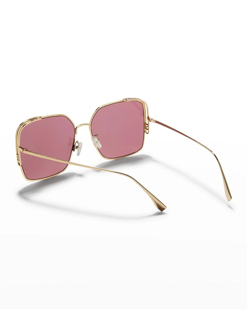 商品Fendi|Padlock Square Metal Sunglasses,价格¥3703,第2张图片详细描述