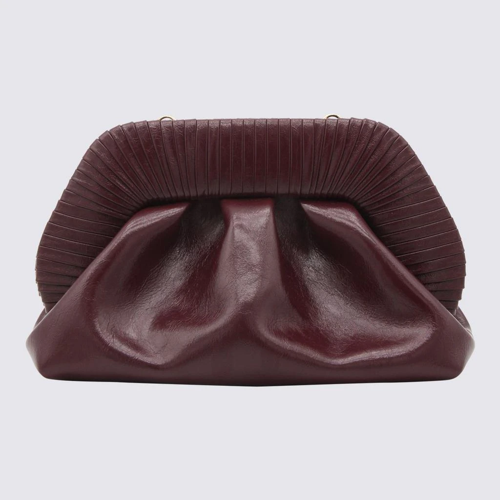 商品THEMOIRÈ|THEMOIRÈ MARSALA FAUX LEATHER TIA CORDONIA CLUTCH,价格¥1611,第1张图片