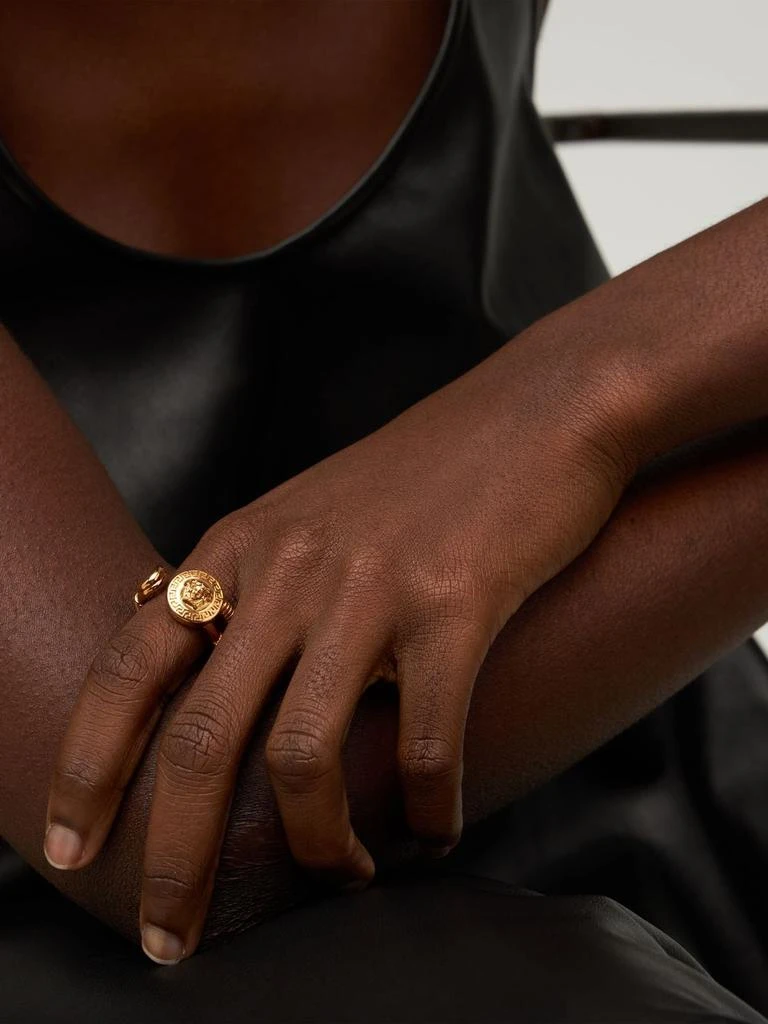 商品Versace|Versace Pin Open Ring,价格¥1916,第1张图片详细描述