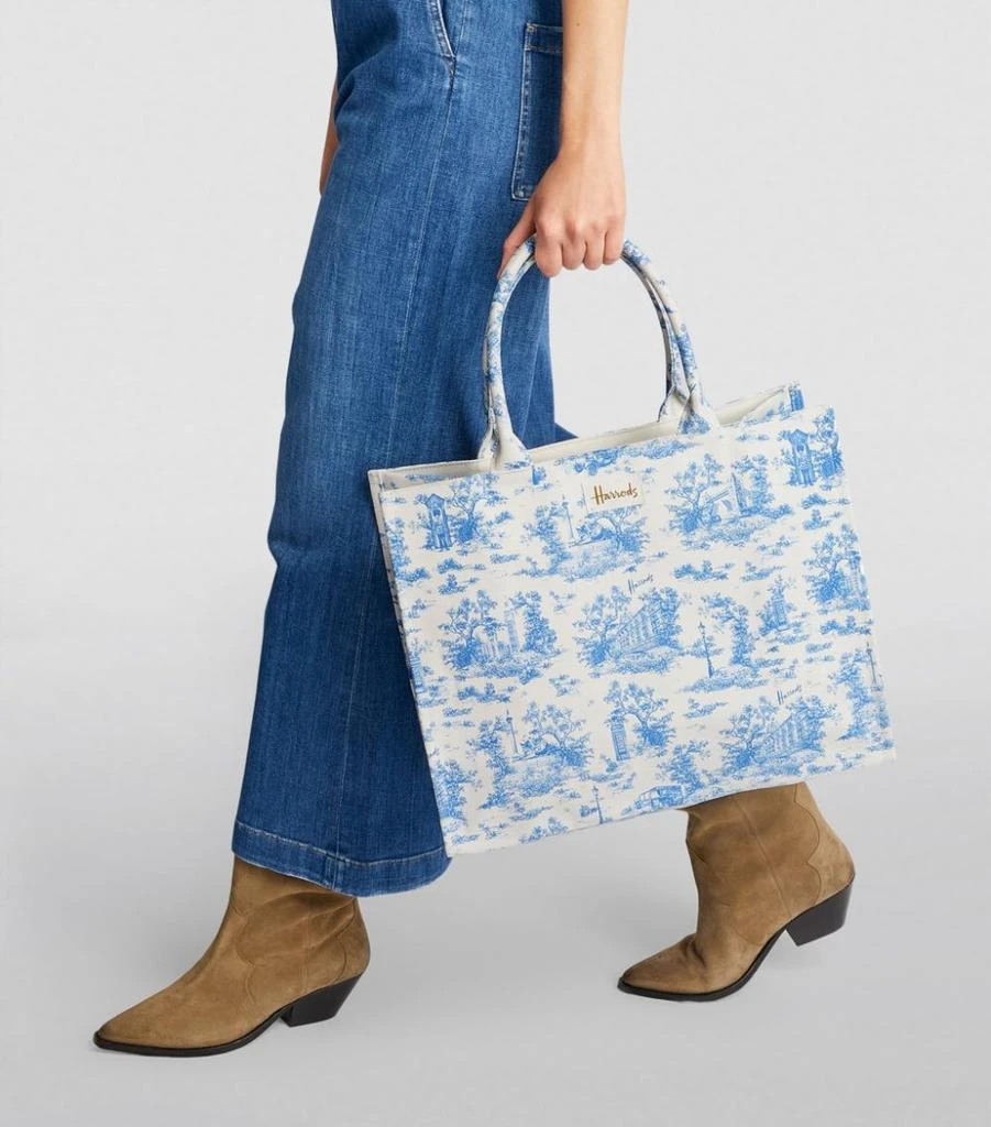 商品Harrods|Toile Grocery Shopper Bag,价格¥391,第2张图片详细描述