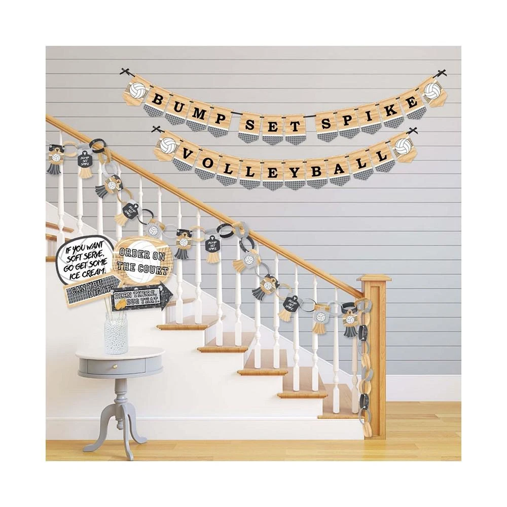 商品Big Dot of Happiness|Bump, Set, Spike - Volleyball - Banner & Photo Booth Decorations - Baby Shower or Birthday Party Supplies Kit - Doterrific Bundle,价格¥373,第2张图片详细描述