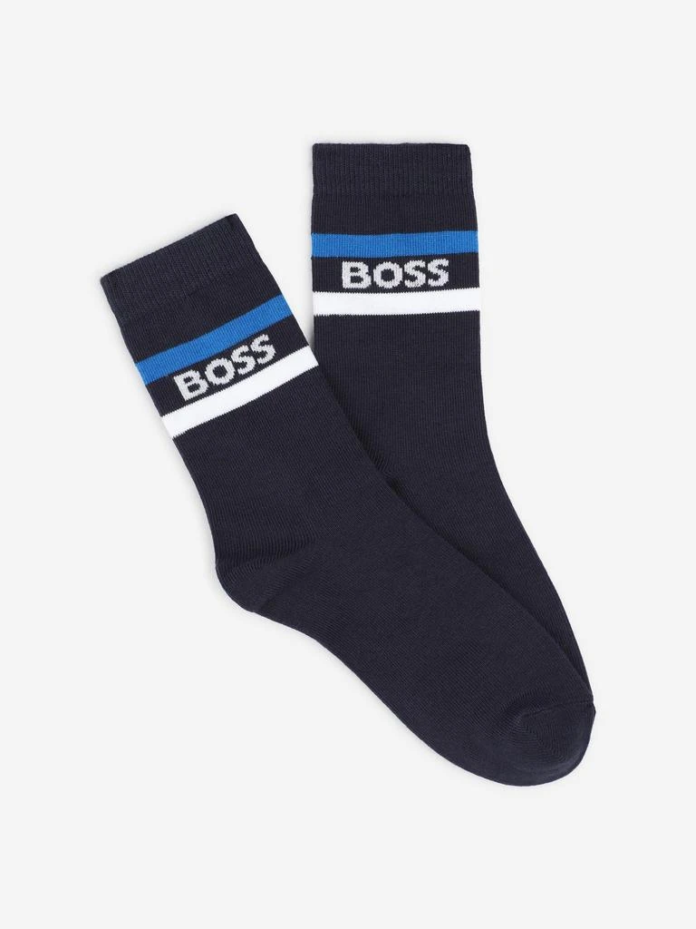 商品Hugo Boss|BOSS Boys 3 Pairs Socks Set in Navy,价格¥237,第2张图片详细描述