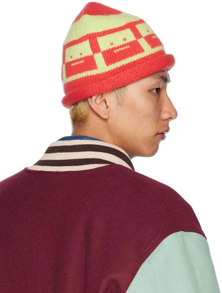 商品Acne Studios|Red & Green Knit Beanie,价格¥440,第3张图片详细描述