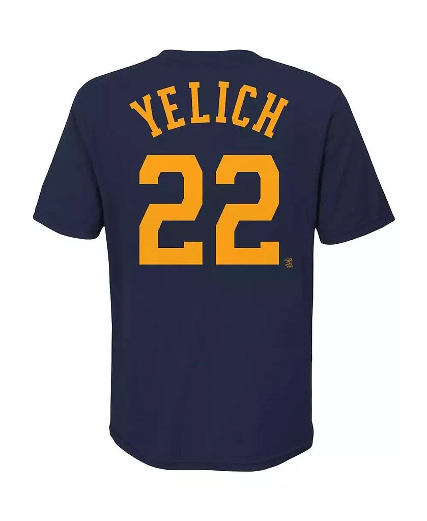 商品NIKE|Milwaukee Brewers Big Boys and Girls Name and Number Player T-shirt - Christian Yelich,价格¥241,第2张图片详细描述