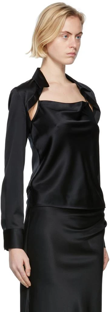 商品Helmut Lang|Black Silk Satin Blouse,价格¥1197,第2张图片详细描述