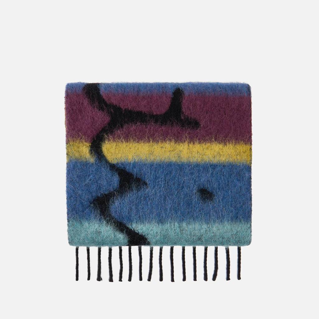 PS Paul Smith Stripe Logo Wool-Blend Scarf商品第2张图片规格展示