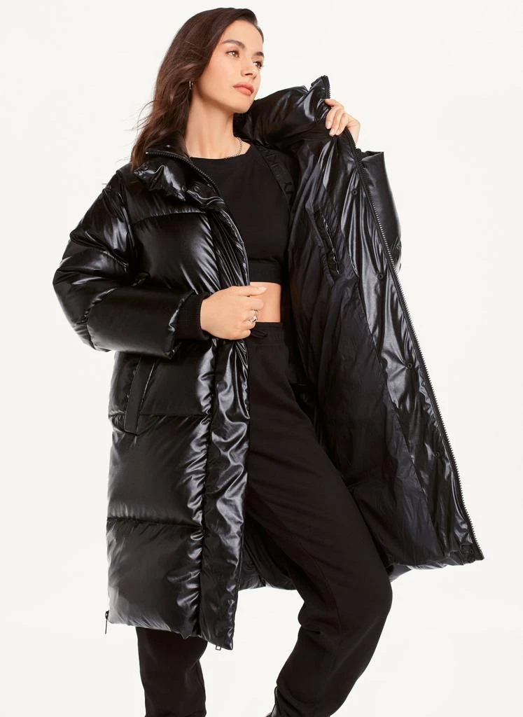 商品DKNY|Faux Leather Long Puffer,价格¥2362,第4张图片详细描述