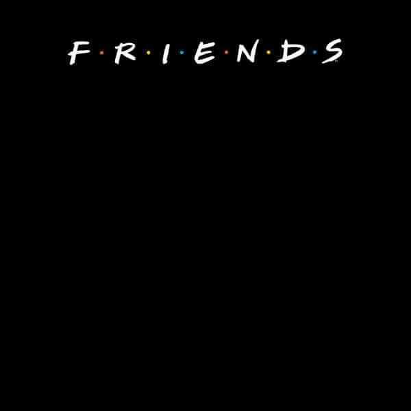 商品Original Hero|Friends Logo Contrast Men's T-Shirt - Black,价格¥178,第2张图片详细描述