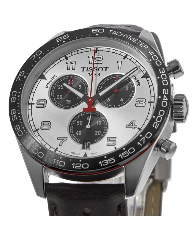 商品Tissot|Tissot PRS 516 Chronograph Silver Dial Leather Strap Men's Watch T131.617.16.032.00,价格¥3245,第2张图片详细描述