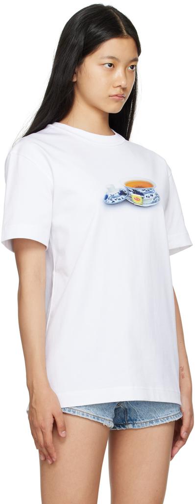 白色 Teacup T 恤商品第2张图片规格展示