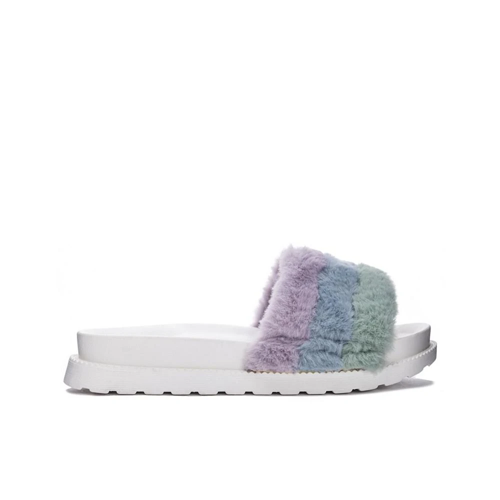 商品Chinese Laundry|Women's Treat Fur Slides,价格¥223,第2张图片详细描述