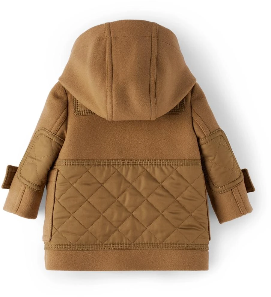 商品Burberry|Baby Brown Wool Diamond Quilted Duffle Coat,价格¥2409,第2张图片详细描述