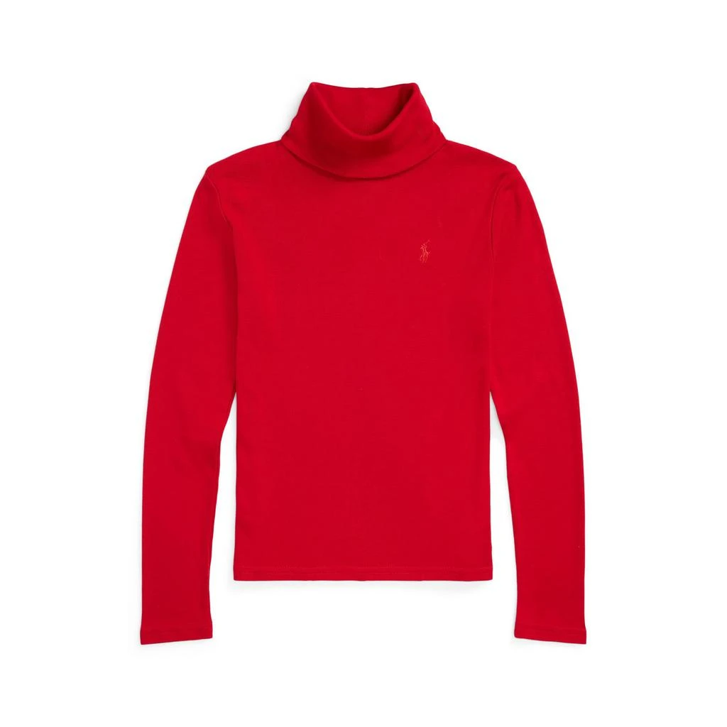 商品Ralph Lauren|Ribbed Cotton-Blend Turtleneck (Big Kids),价格¥298,第1张图片