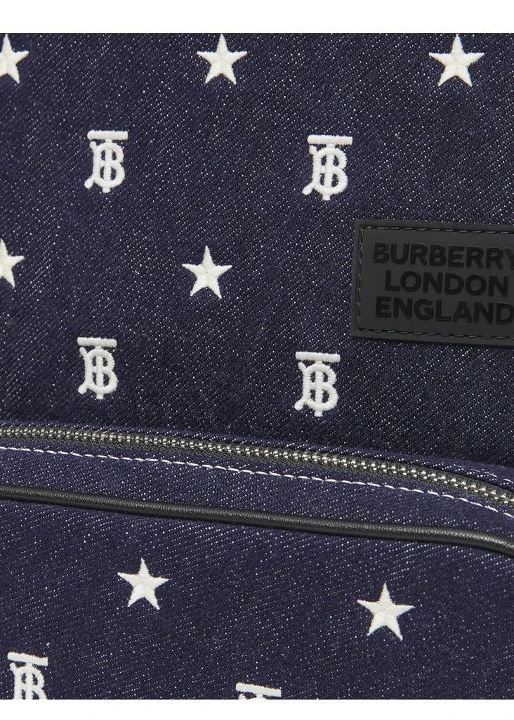 商品Burberry|Star and monogram motif denim backpack,价格¥6097,第2张图片详细描述