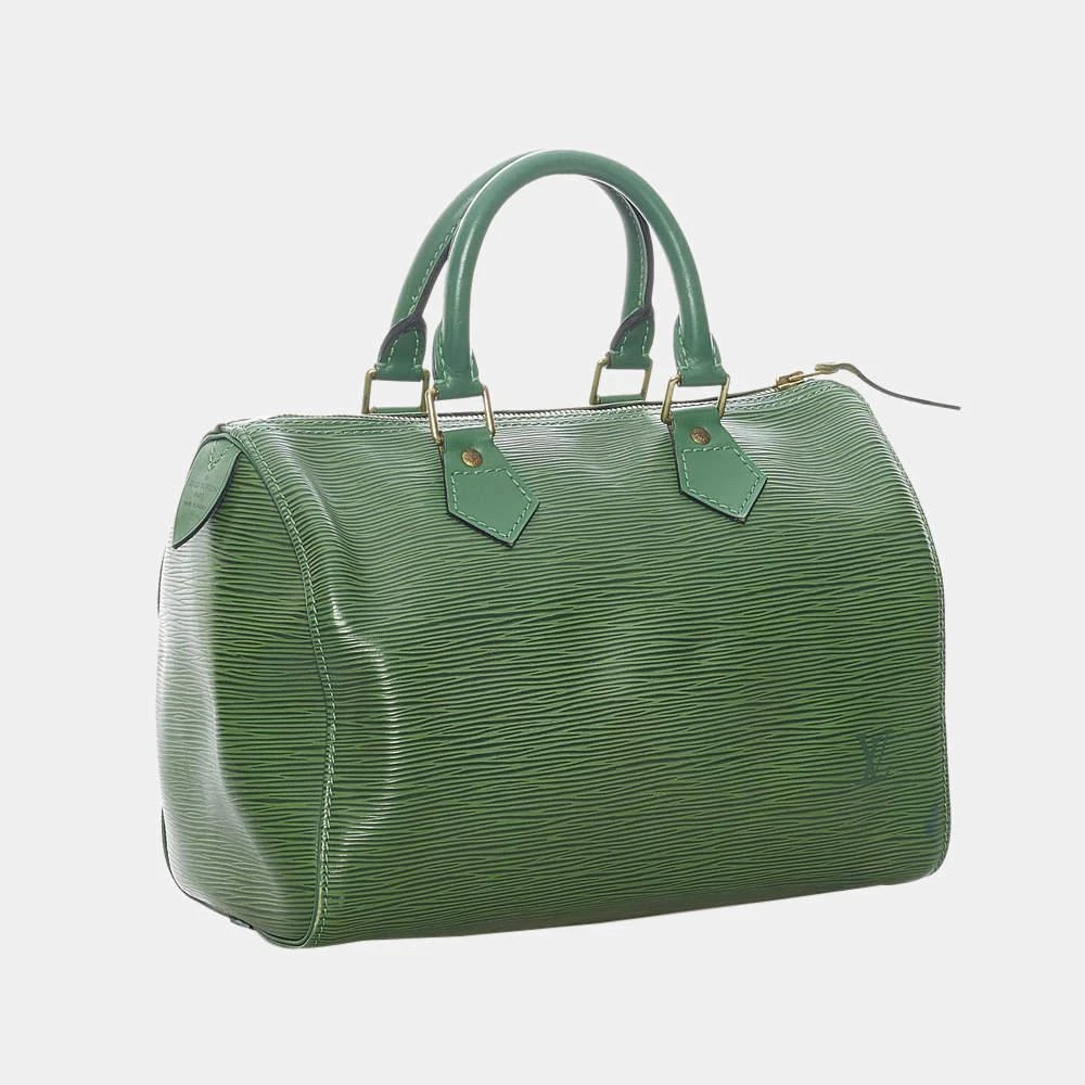 商品[二手商品] Louis Vuitton|Louis Vuitton Green Epi Speedy 25,价格¥5204,第2张图片详细描述