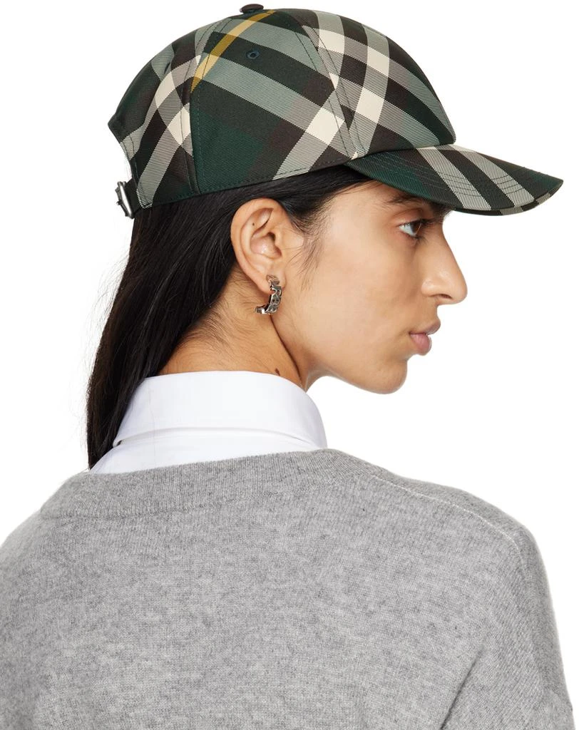 商品Burberry|Green Check Baseball Cap,价格¥3578,第3张图片详细描述