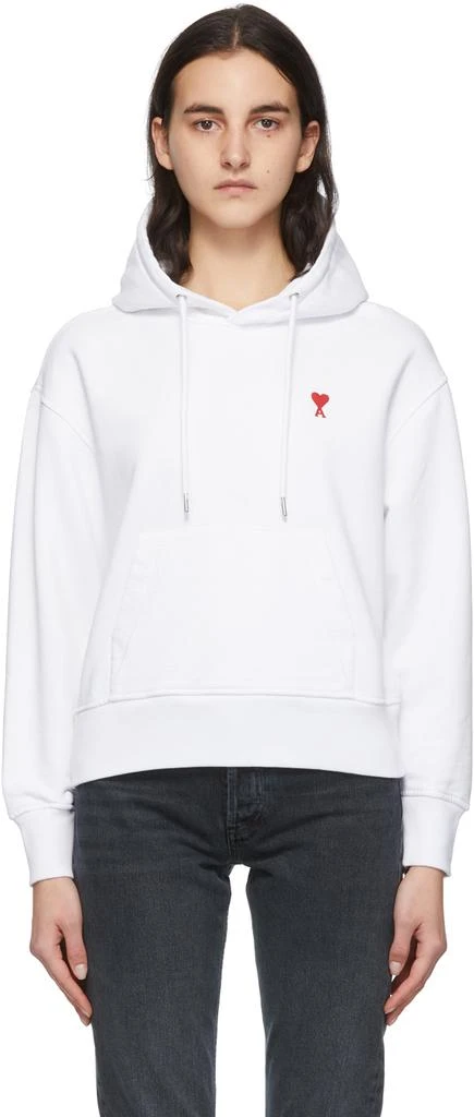商品AMI|White Amie de Cœur Hoodie,价格¥1165,第1张图片