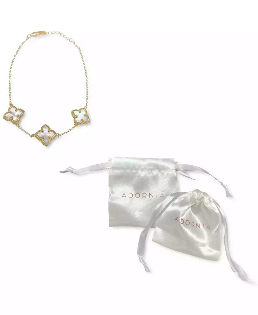 商品ADORNIA|White Mother of Pearl Flower Bracelet,价格¥181,第4张图片详细描述