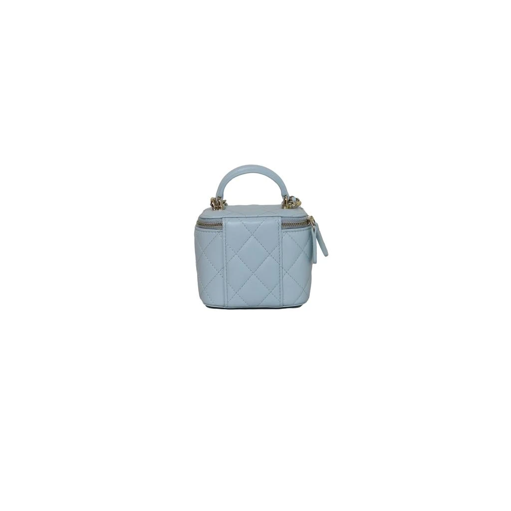 商品Chanel|Chanel Small Vanity Bag With Handle Chain Light Blue,价格¥31201,第3张图片详细描述