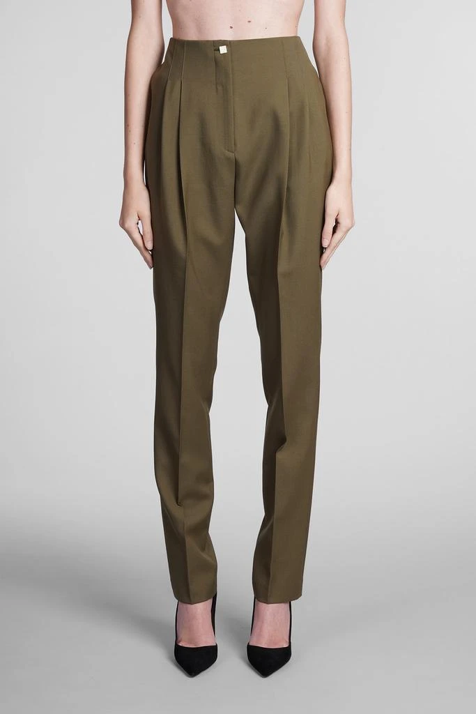 商品ROCHAS|Rochas Pants In Green Wool,价格¥3352,第1张图片