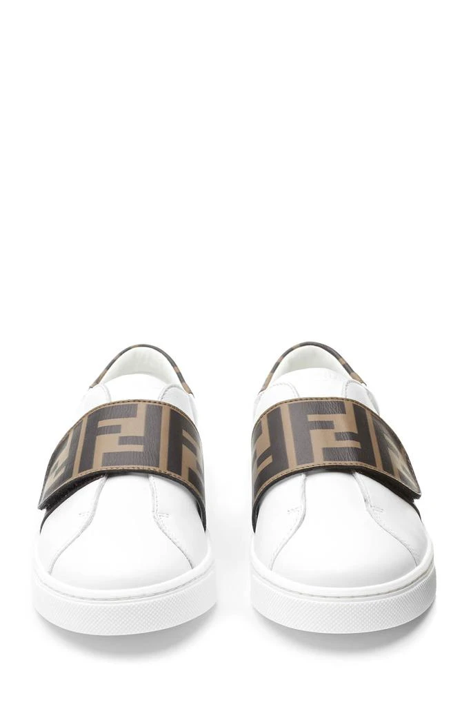 Fendi  Purple Kids Leather Logo Trainers 商品