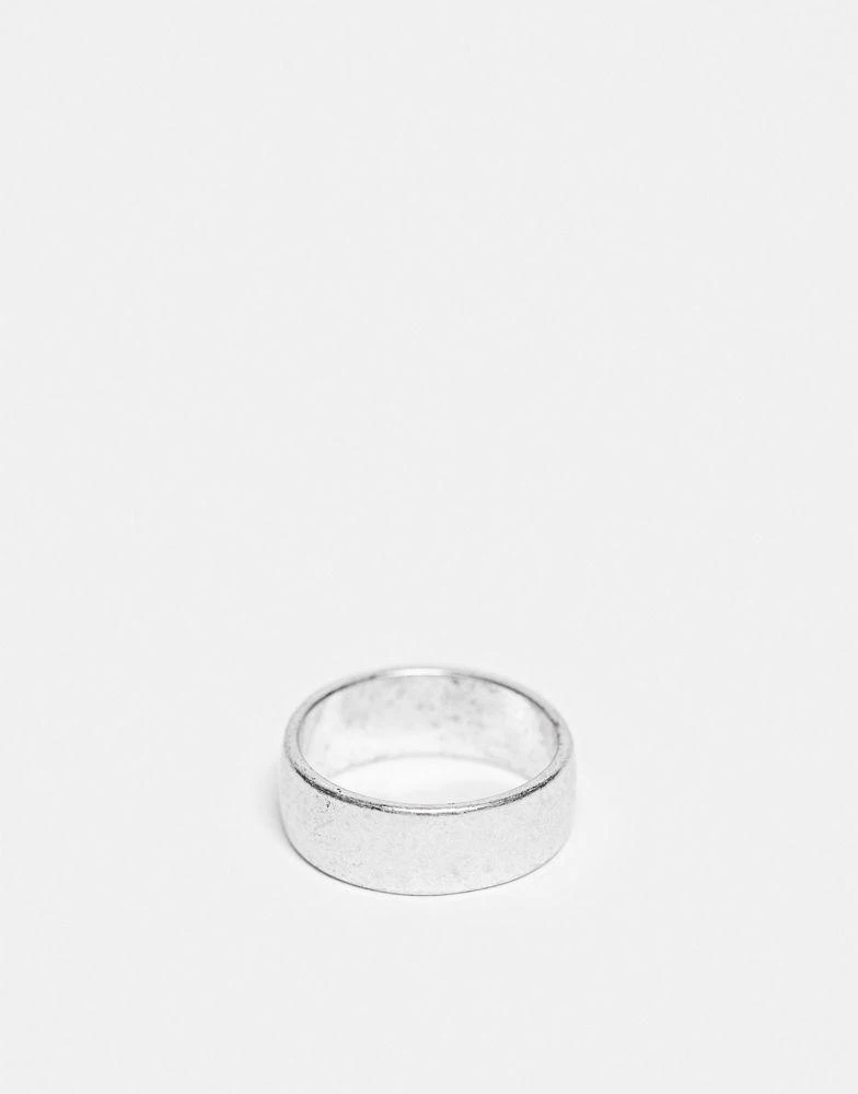商品ASOS|ASOS DESIGN band ring with Chinese characters in silver tone,价格¥59,第4张图片详细描述