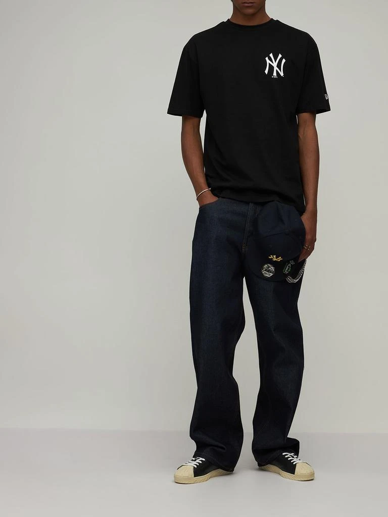 商品New Era|Oversize Big Ny Logo Cotton T-shirt,价格¥208,第1张图片详细描述