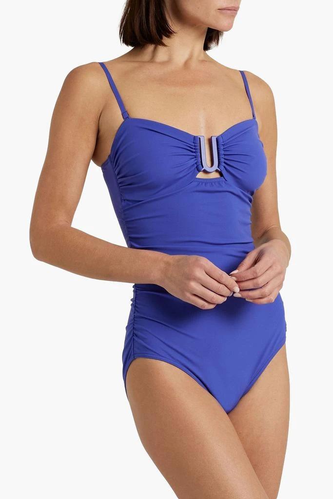 商品Zimmermann|Ruched bandeau swimsuit,价格¥1206,第5张图片详细描述